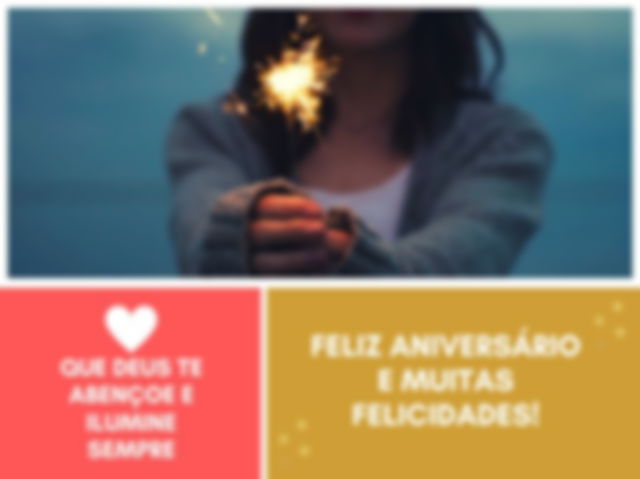 Feliz aniversário e muitas felicidades - que Deus te abençoe e te ilumine! Imagem de mulher com vela na mão estendida