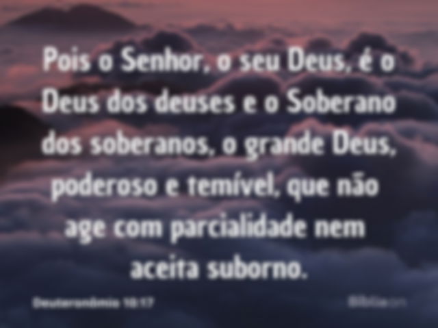 Deus é o Senhor de tudo!