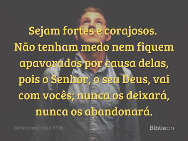 Jovem Deus é contigo!