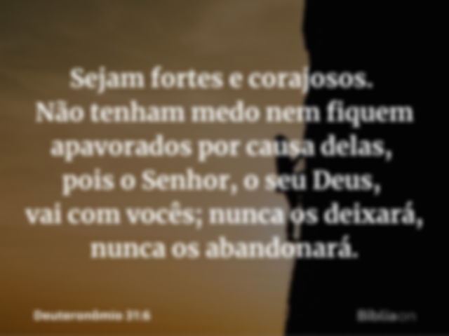 Deuteronômio 31:6