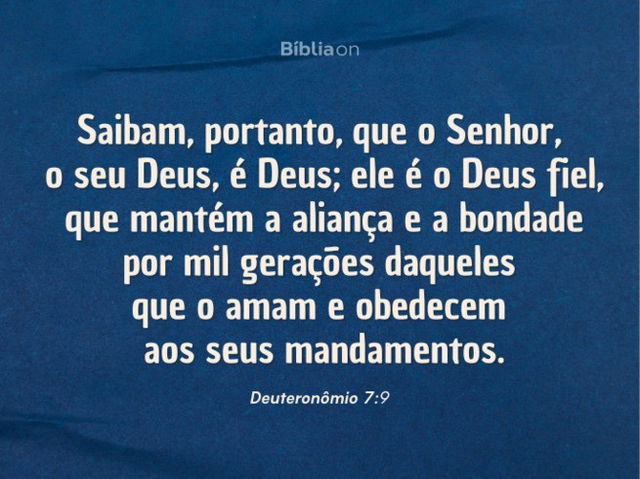 Deus é fiel!