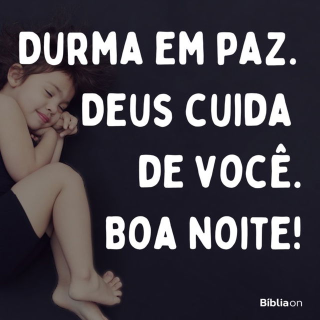 Durma em paz a noite