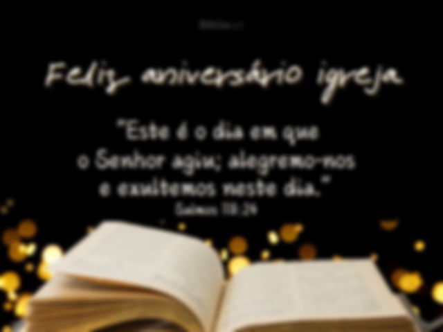 mensagem de feliz aniversário igreja