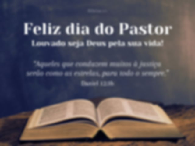 Dia do pastor mensagem