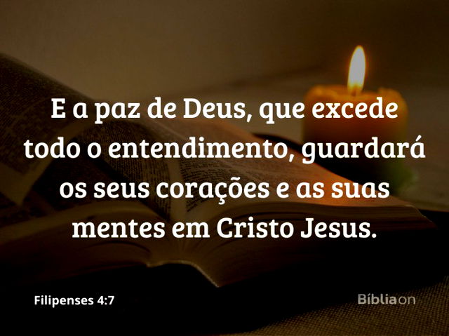 Reflexão bíblica filipenses 4:7