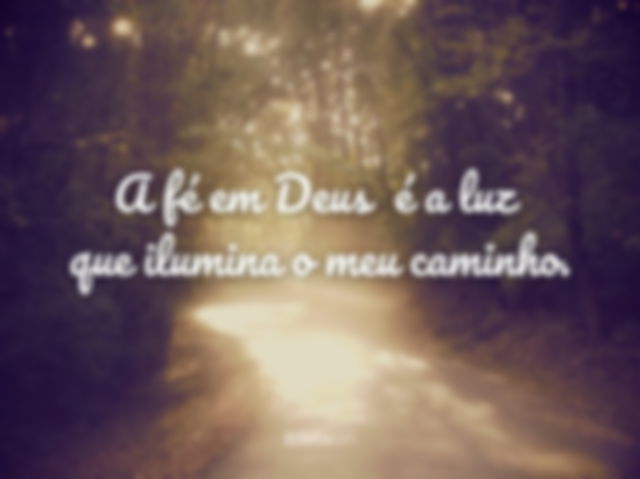 Frase de fé em Deus