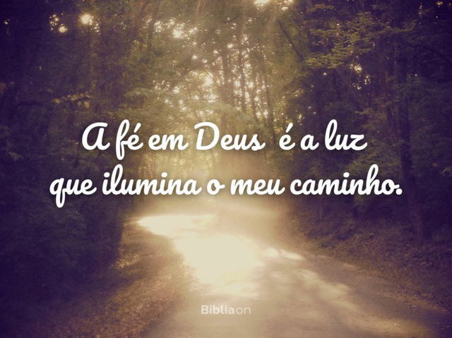 Frase de fé em Deus