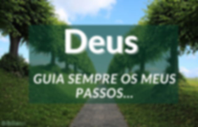 Imagem de fundo caminho entre árvores - Deus sempre guia meu caminho
