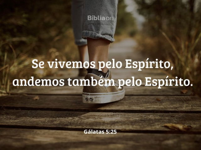 Reflexão Bíblica Gálatas 5:25