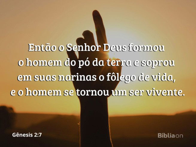 Gênesis 2:7 - Sopro de vida