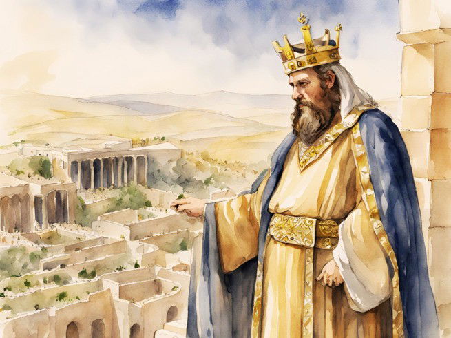 Representación del rey Salomón producida con la ayuda de AI