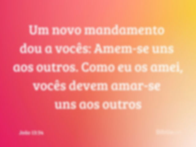 Palavra de Jesus - João 13:34