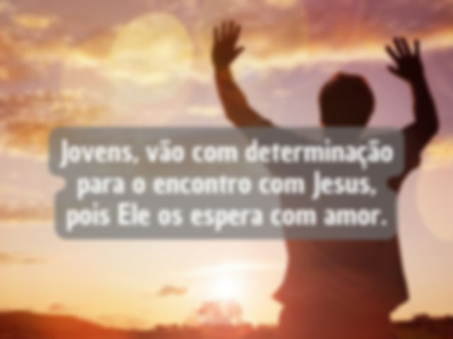 Jovens com determinação e fé