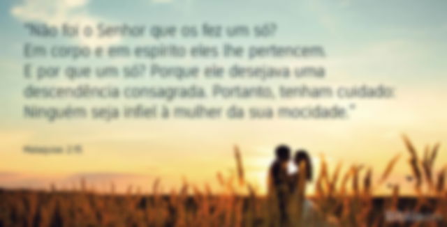A fidelidade é essencial no casamento