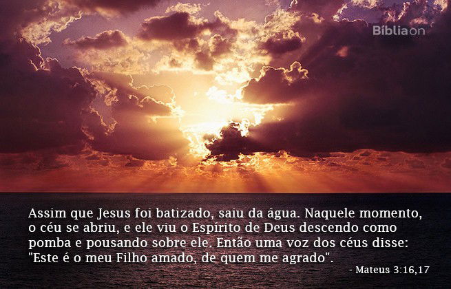 Mateus 3:16,17