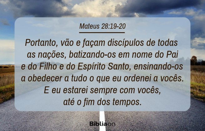 O que Jesus fala sobre missão?