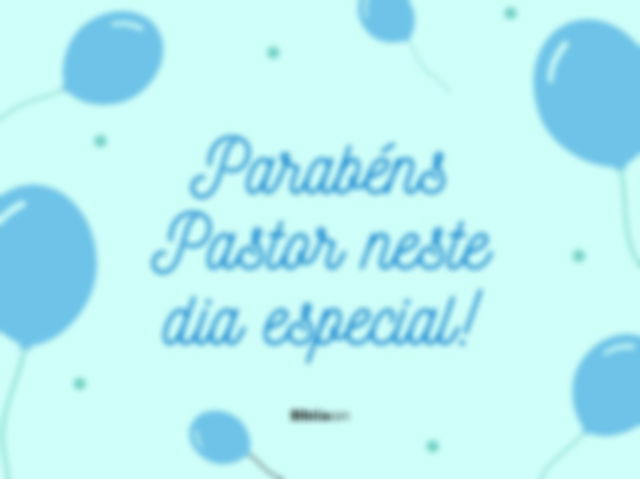 mensagem de feliz aniversário para o pastor