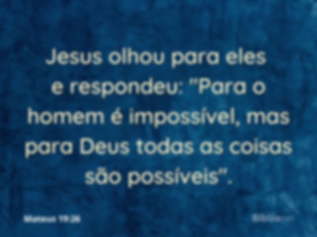 Deus no controle!