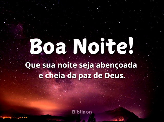 noite abençoada