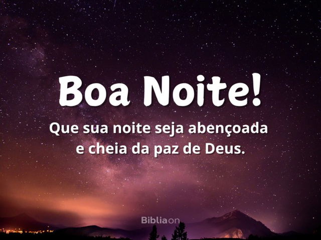 noite abençoada