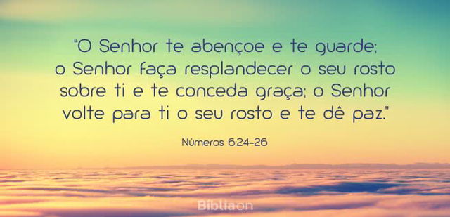 O Senhor te abençoe