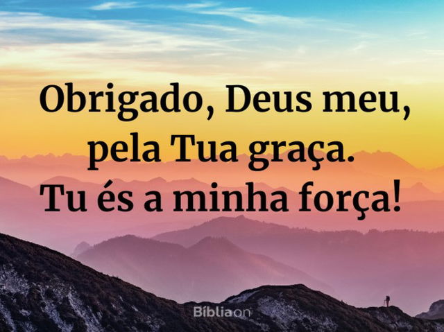 Obrigado Deus meu!