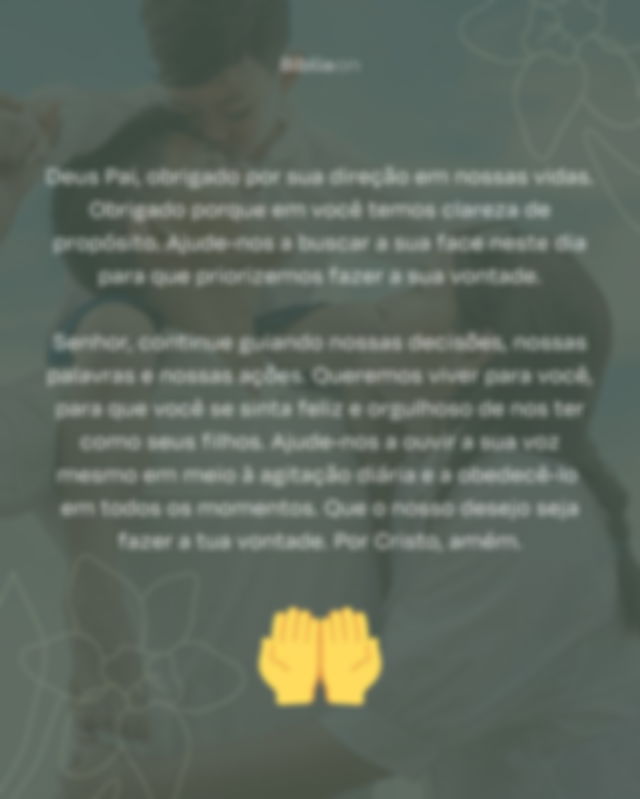 Oração pedindo a direção de Deus
