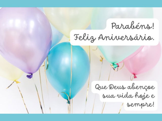 Parabéns! Feliz aniversário. Que Deus abençoe sua vida hoje e sempre!