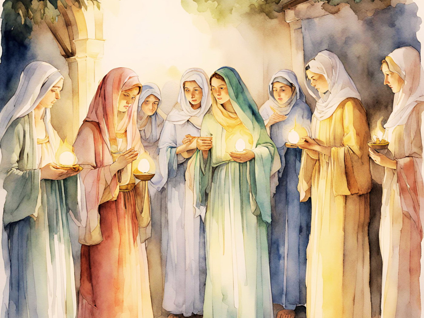 Parábola das dez virgens (com explicação) - Bíblia