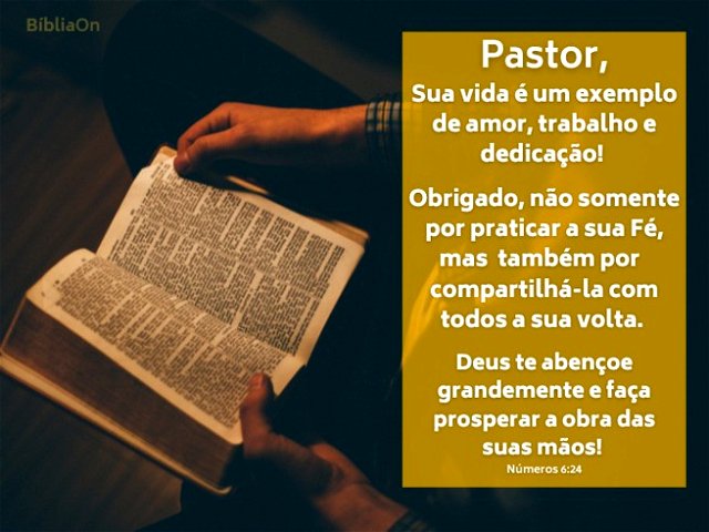 30 homenagens para um pastor especial (versículos e mensagens) - Bíblia