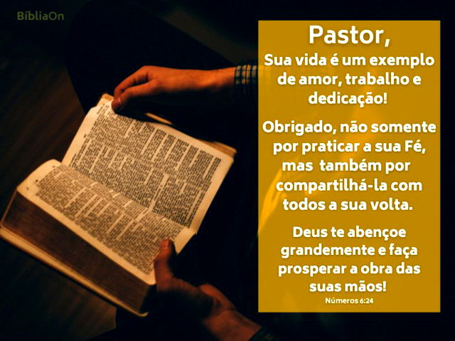 Mensagens de aniversário para pastor - Bíblia