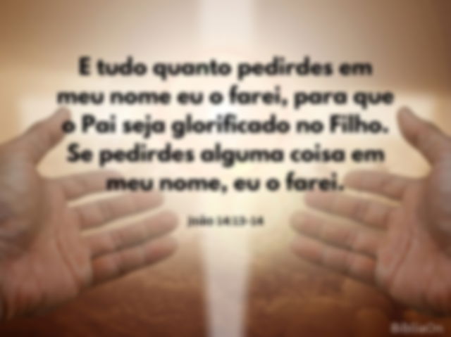 Fundo luz em forma cruz, mãos estendidas, oração - João 14:13-14 - 