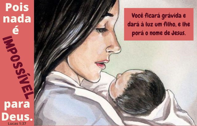 Versículo Lucas 1:37 - Tudo é possível para Deus!