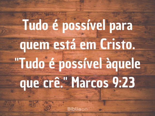 Reflexão: tudo é possível!