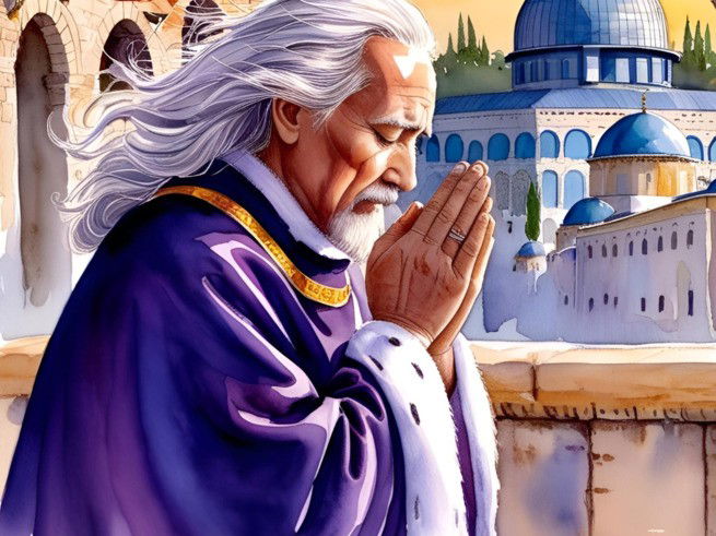 Representación del rey Ezequías