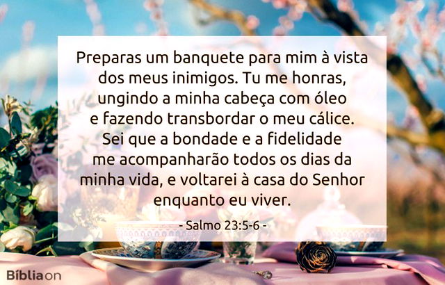 mensagem salmo 23 O senhor é o meu pastor, nada me faltará