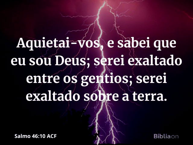 Salmo 46:10 ACF