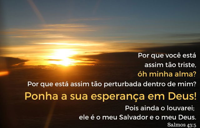 Verdades para tempos de tristeza - Versículo Salmo 43:5