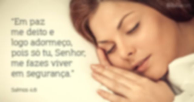 Dormir em paz