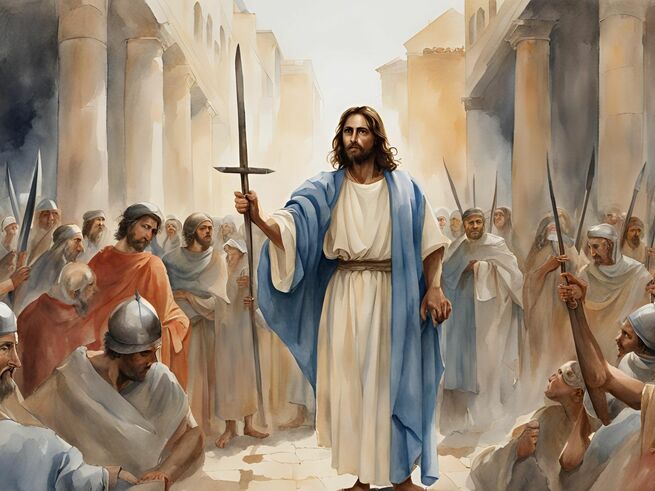 Imagen generada por IA - representación del discípulo de Jesús - Simón el Zelote