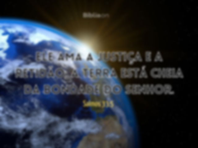 Deus ama você - Salmos 33:5