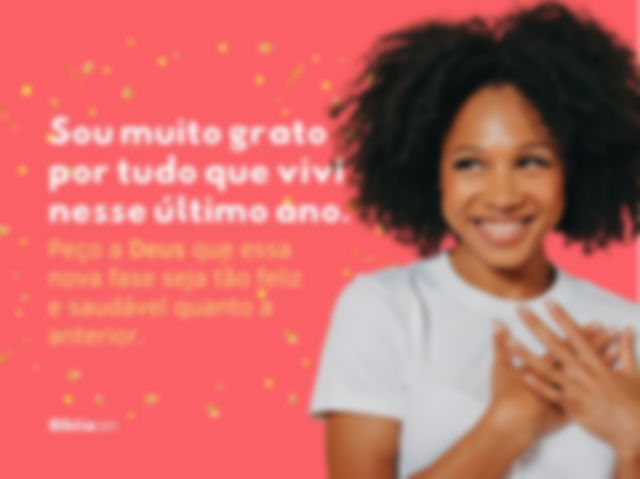 Sou muito grato por tudo que vivi nesse último ano.