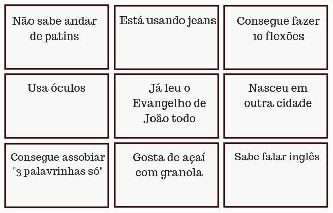 Dinâmica Bingo2