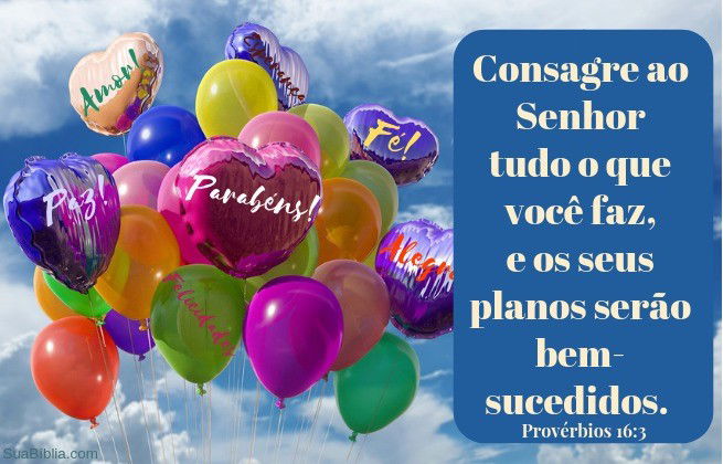 Vers. Consagre ao Senhor prov. 16:3