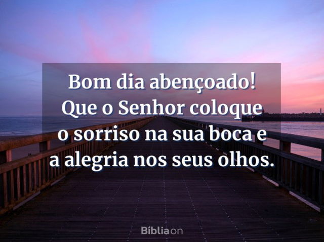 Mensagem de bom dia abençoado por Deus