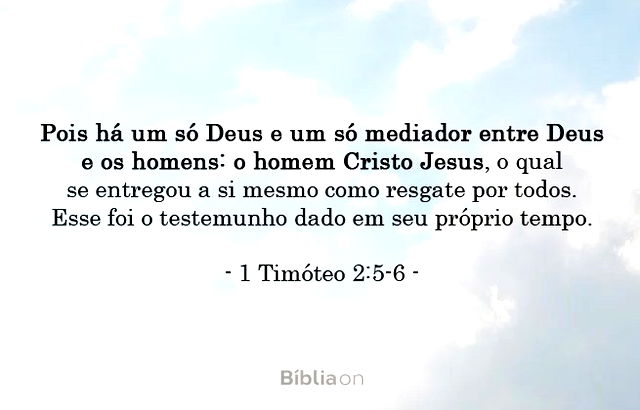 1 Timóteo 2:5-6