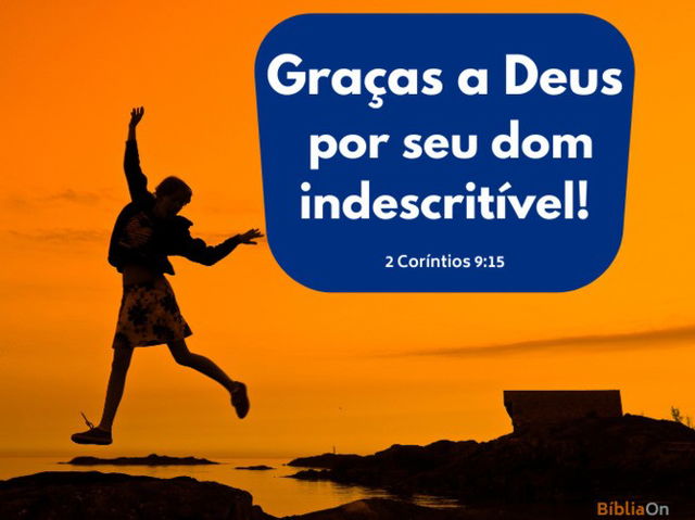 Graças a Deus por seu dom indescritível - 2 Coríntios 9:15